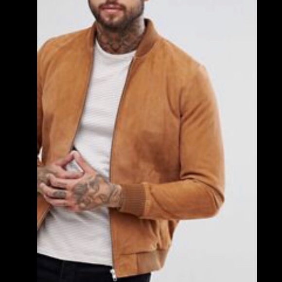 Hunt Club Other - Men’s Hunt Club leather Jacket tan front Zip L